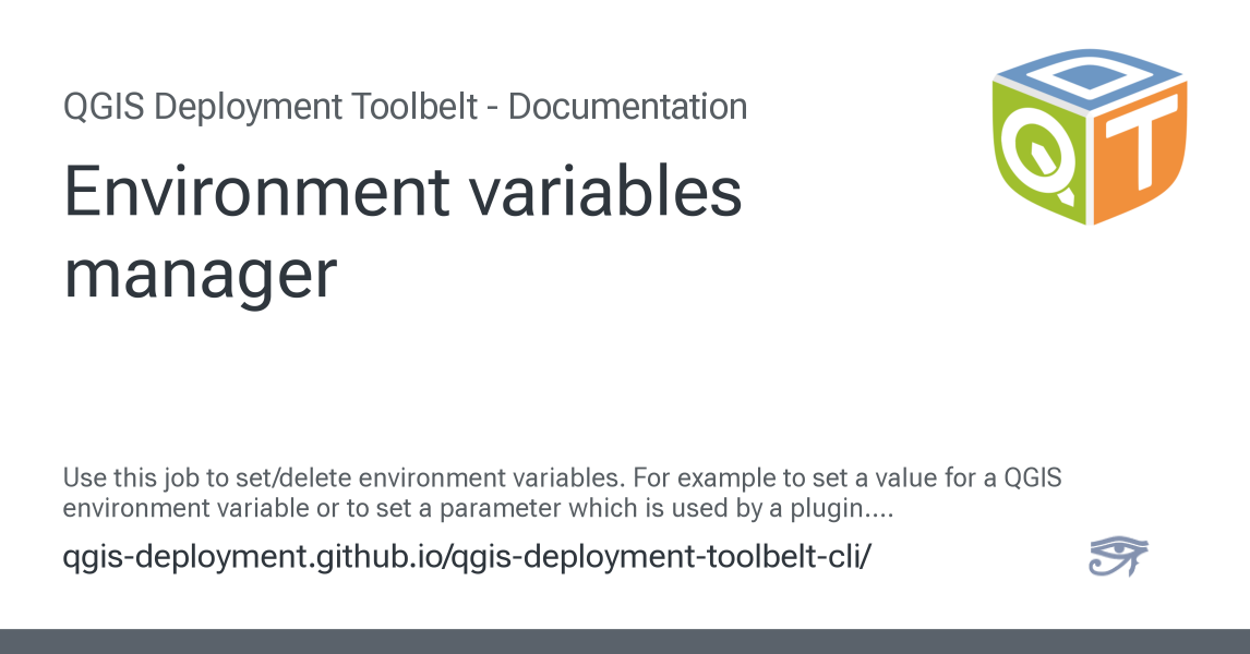 Environment variables manager - QGIS Deployment Toolbelt 0.43.0 ...
