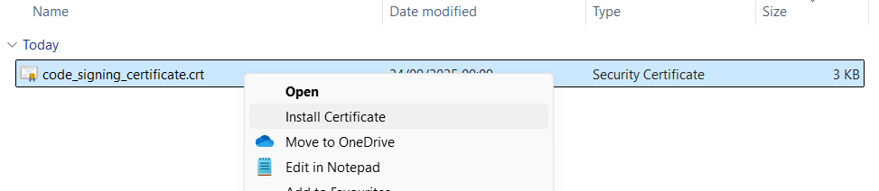 Windows - CRT contect menu